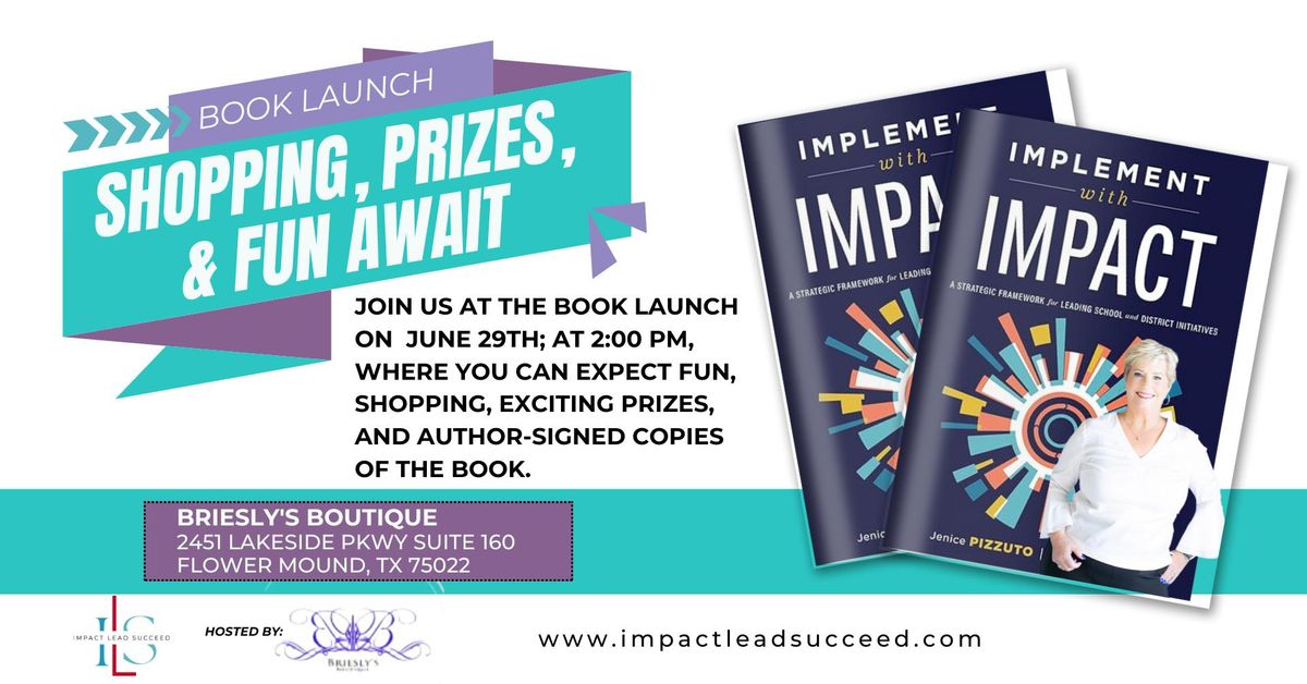 Book Launch - Implement With Impact