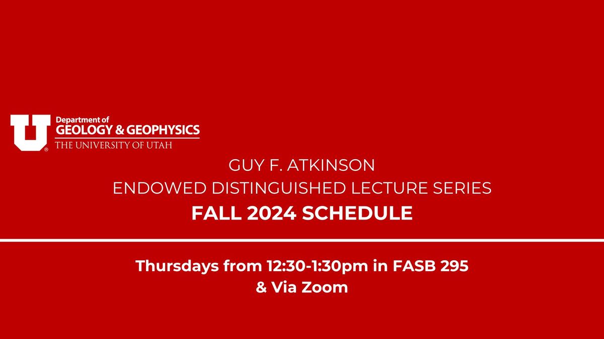 Guy F. Atkinson Endowed Distinguished Lecture Series 