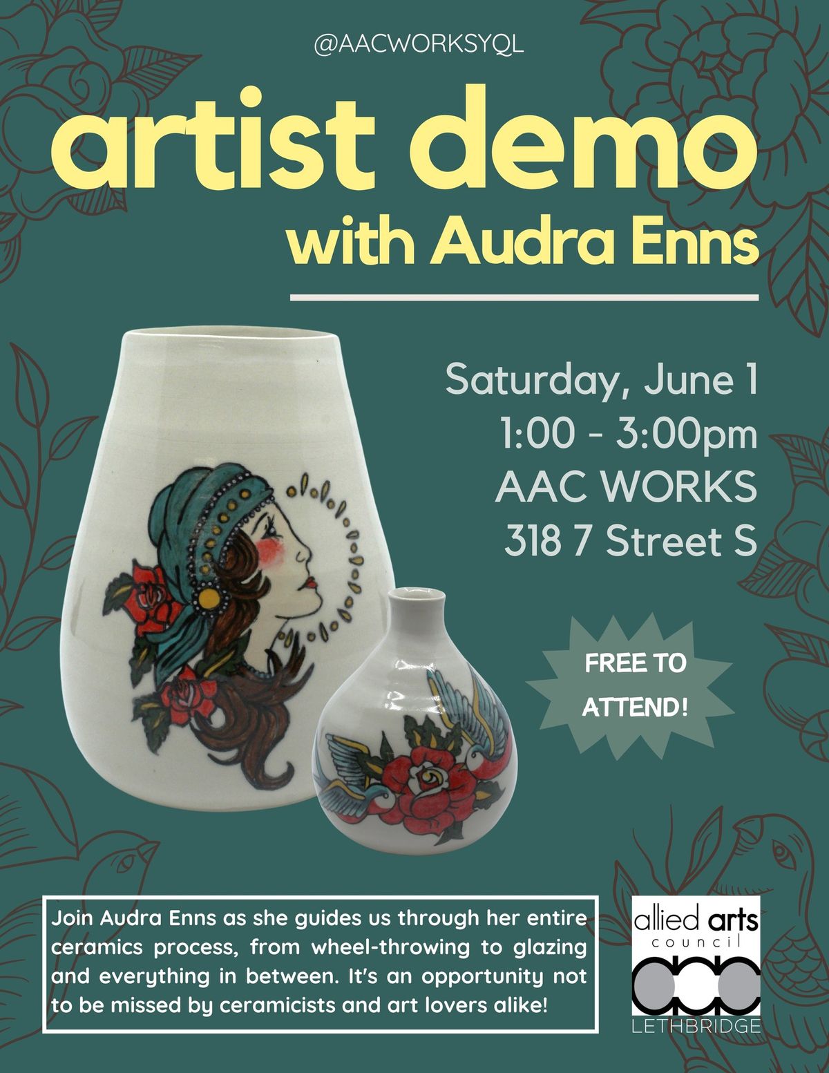 Artist Demonstration with Audra Enns