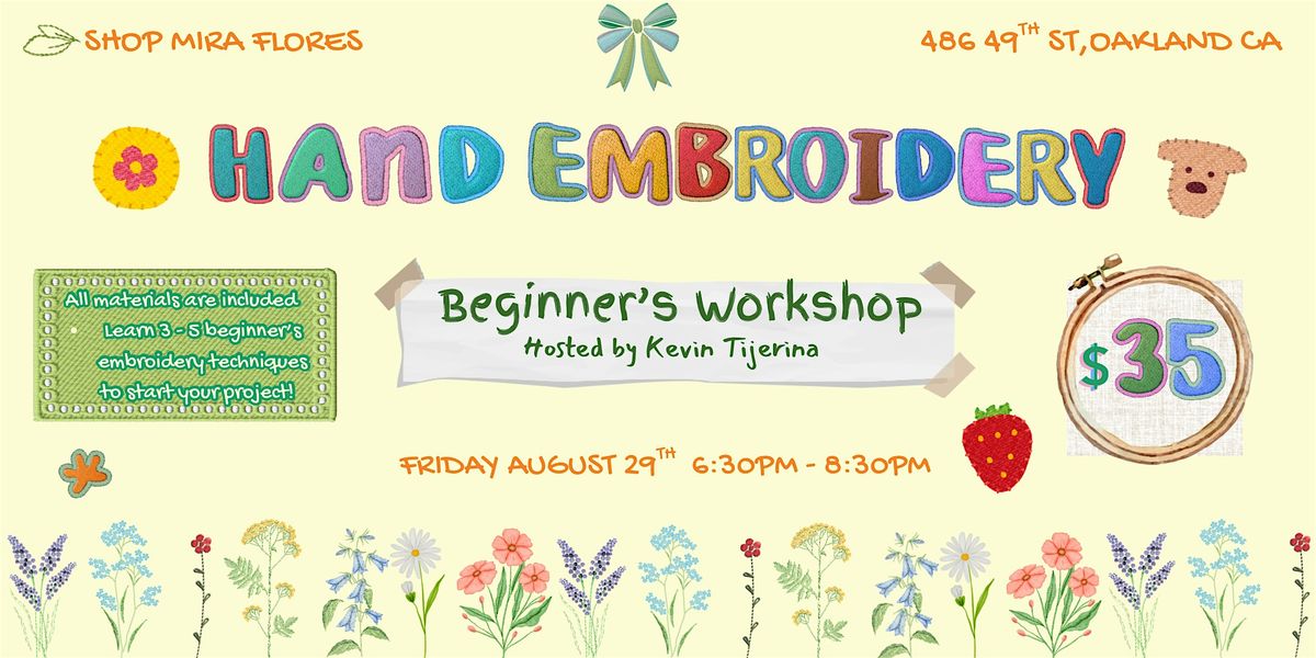 Hand Embroidery Workshop