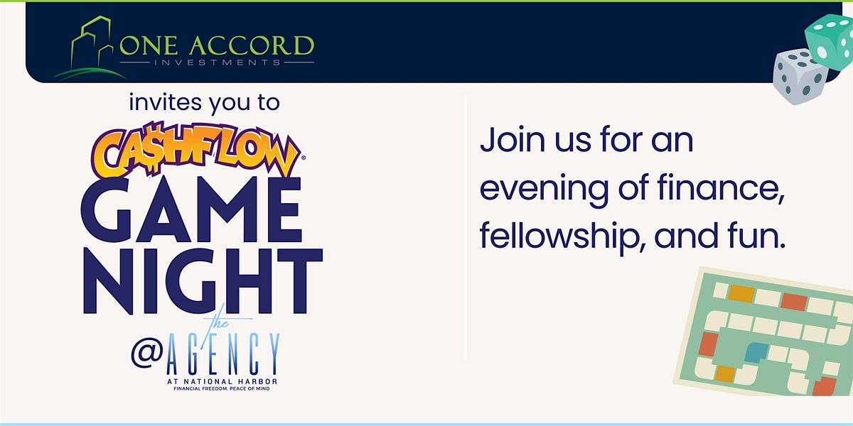 Cashflow Game Night at The Agency with One Accord Investments