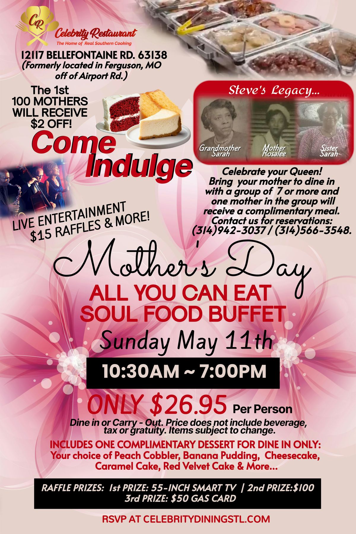 MOTHER\u2019S  DAY ALL YOU CAN EAT BUFFET