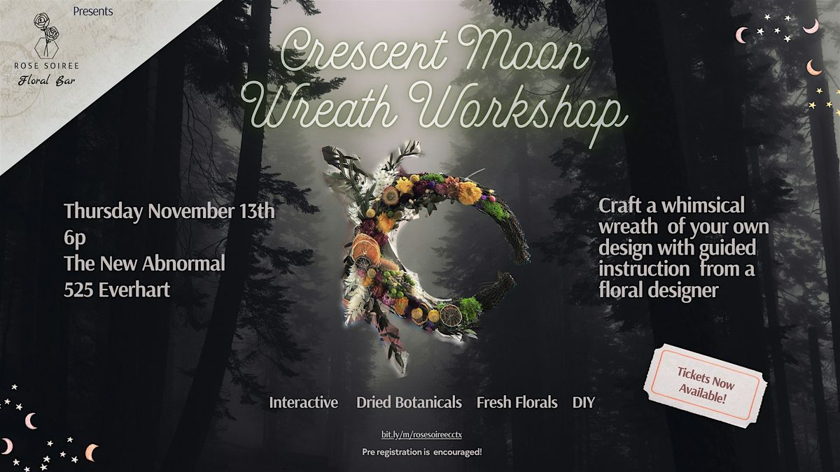 Crescent Moon Wreath Workshop