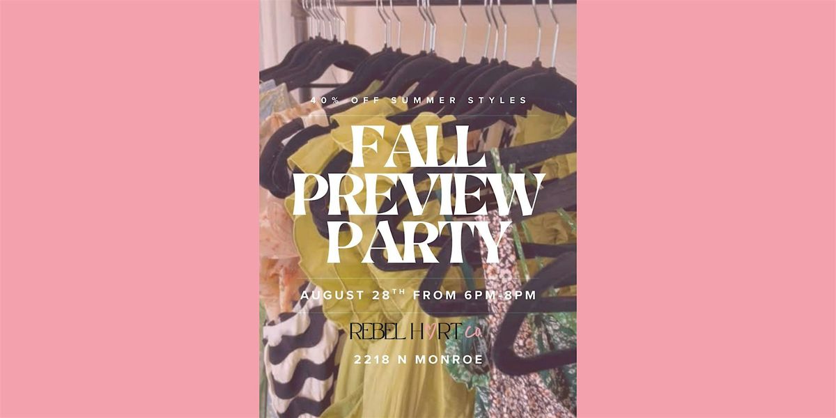 Fall Preview Party