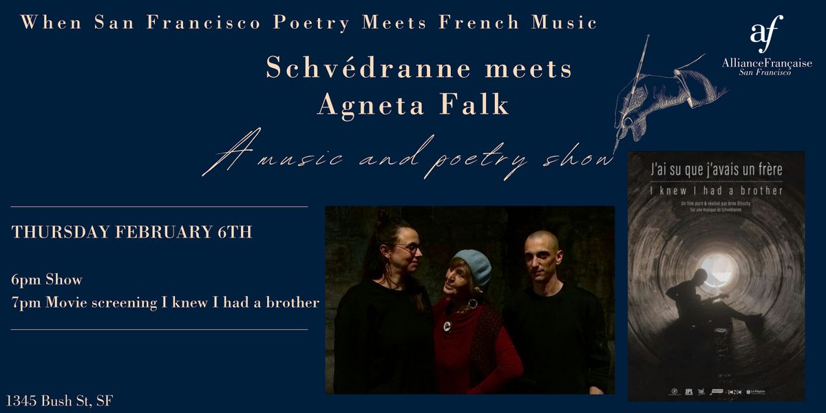 Schv\u00e9dranne meets Agneta Falk - A music and poetry show at AFSF