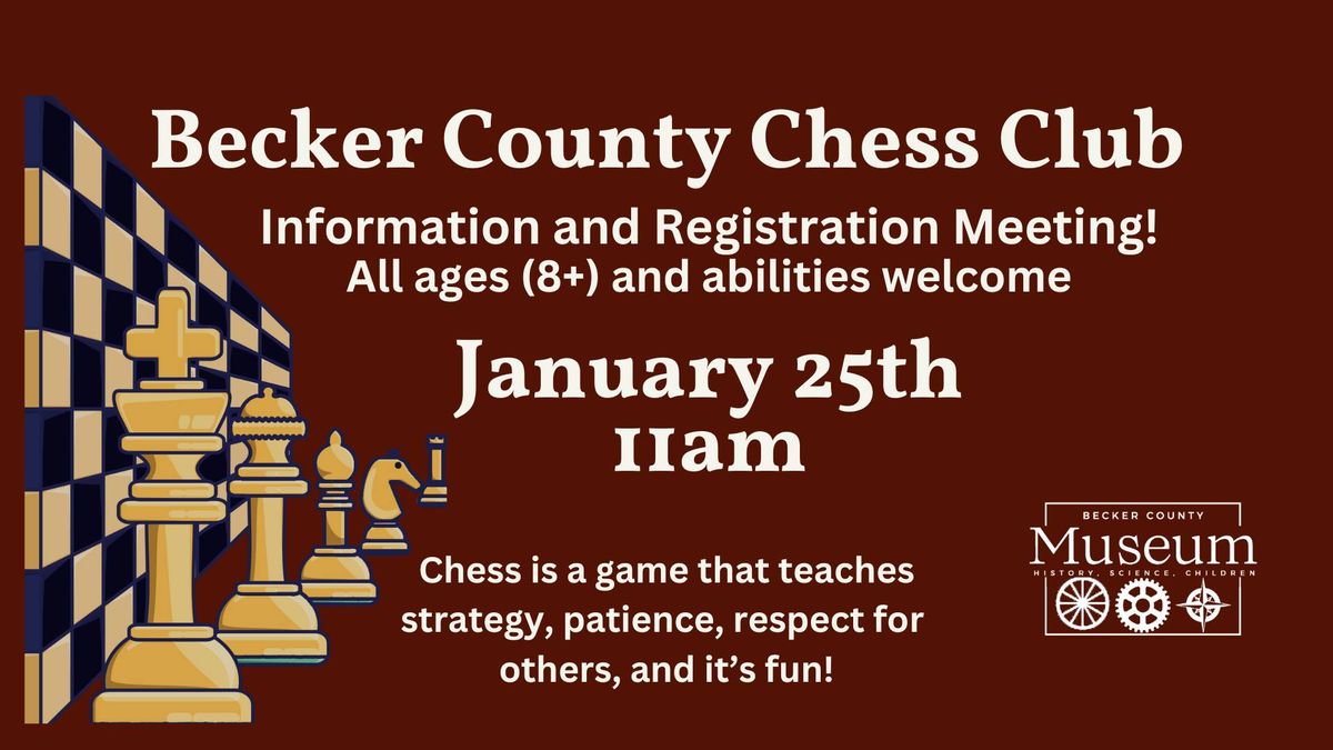 Becker County Chess Club Info Meeting