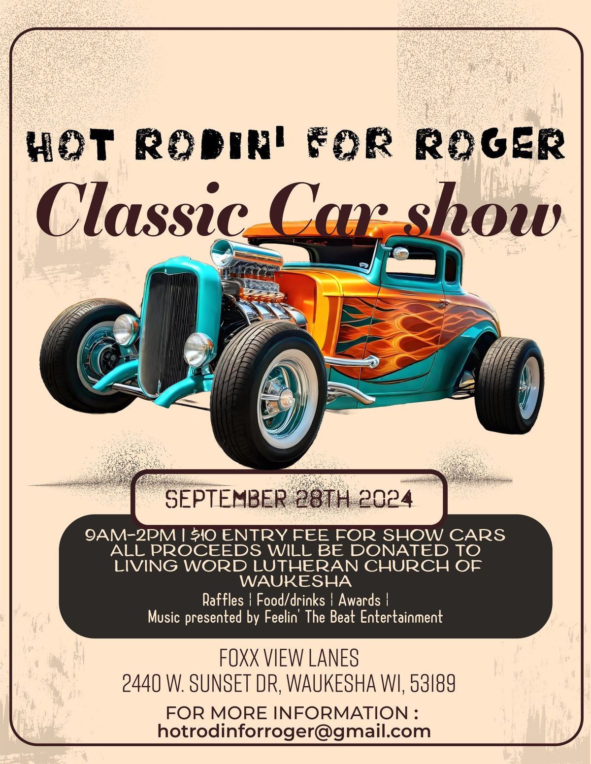 Hot Rodin For Roger Classic Car Show 