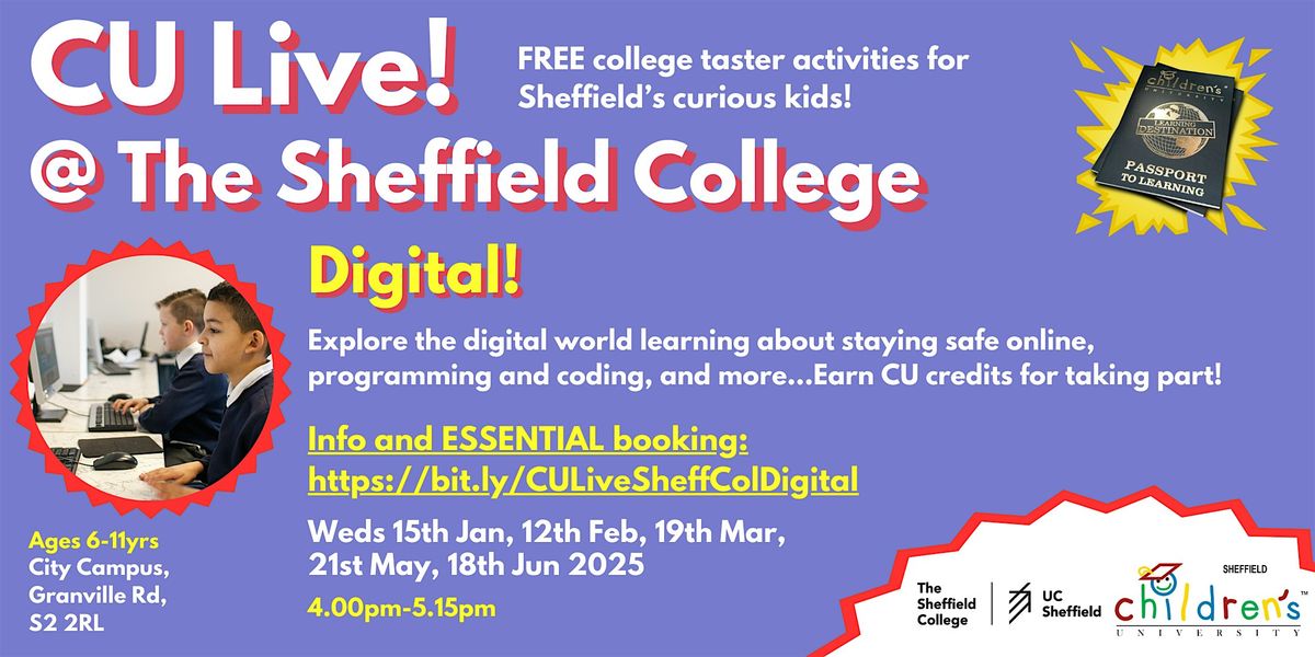 Sheffield CU Live! @ Sheffield College: Digital