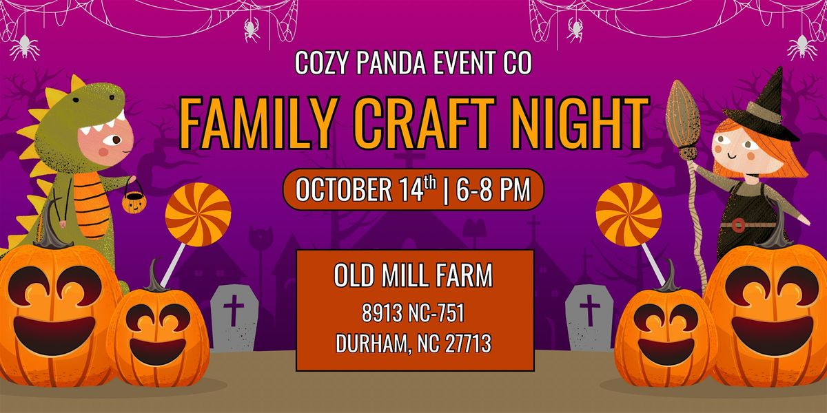 Cozy Panda Event Co Presents: Family Craft Night!
