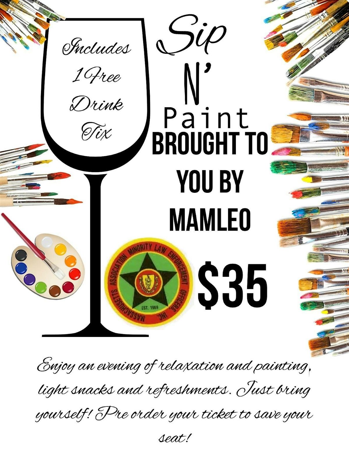 Sip N Paint at MAMLEO