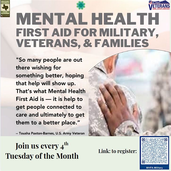 MVPN: Mental Health First Aid (MHFA) for Fort Bliss SMVF