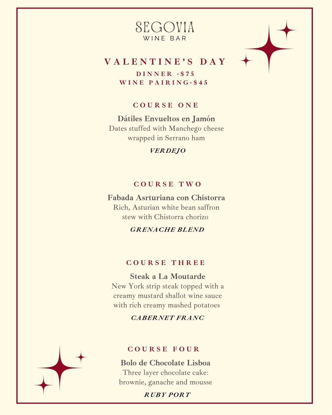 Valentine\u2019s Day Wine Dinner with Frank Exum