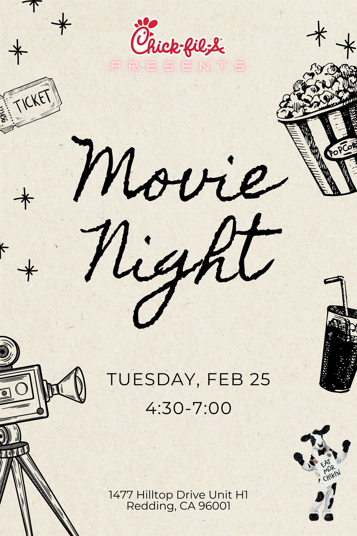 Movie Night @ Chick-fil-A