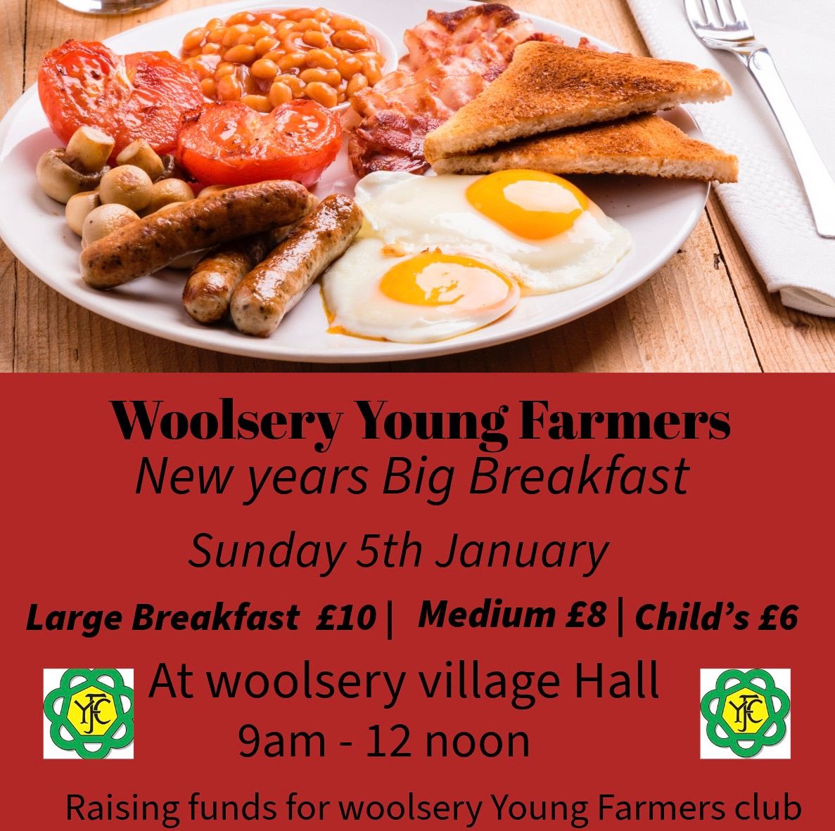 Woolsery Young Farmers New Years Breakfast 