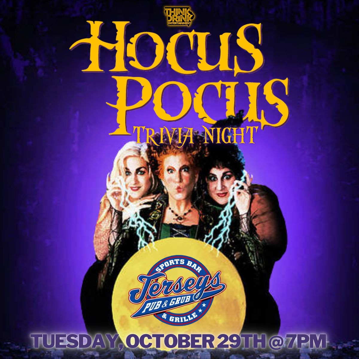 Hocus Pocus Trivia @ Jerseys Pub and Grub (Cedar Rapids, IA) \/ Tuesday, October 29th @ 7pm