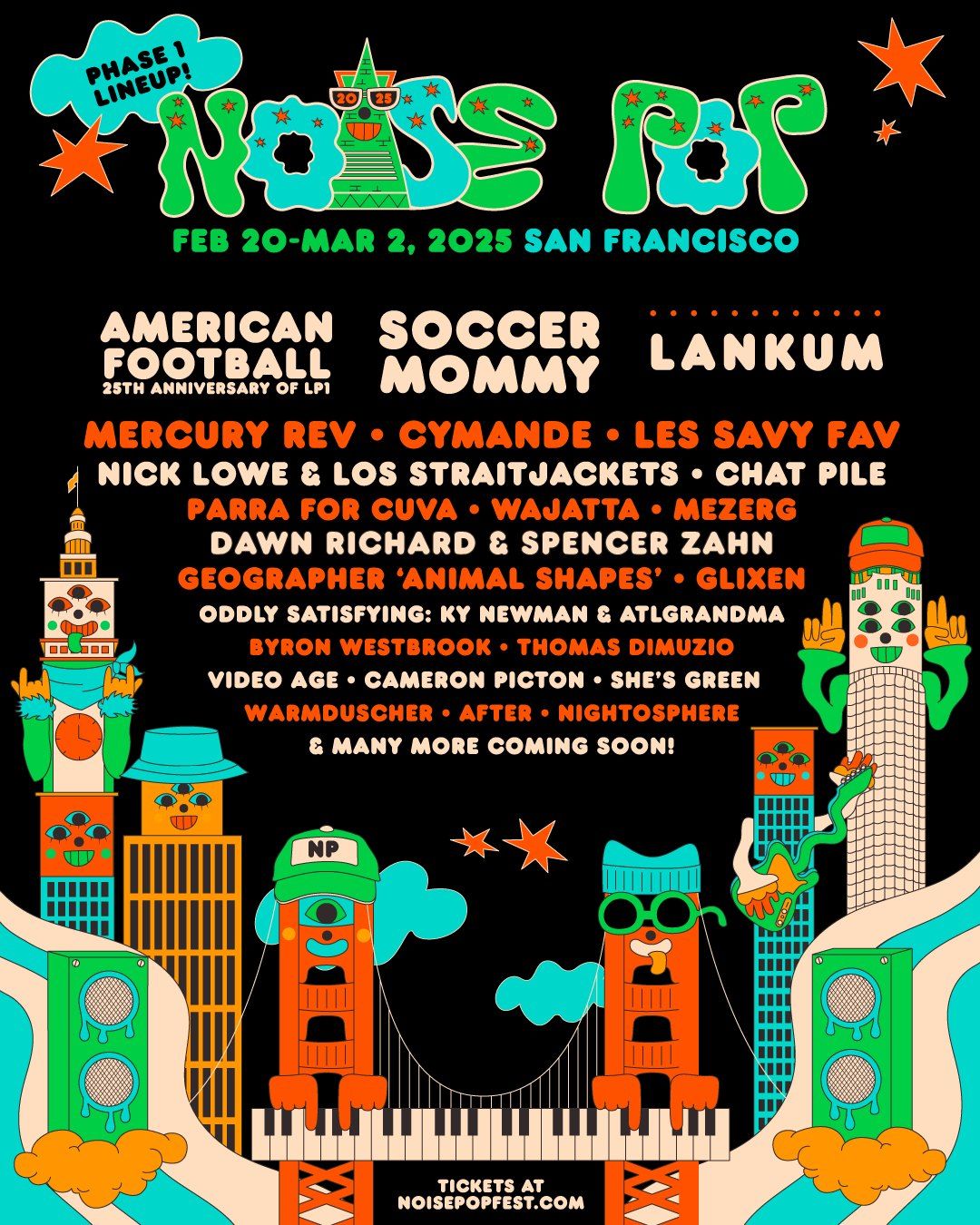 2025 Noise Pop Festival - 10 Day Pass at San Francisco Bay Area