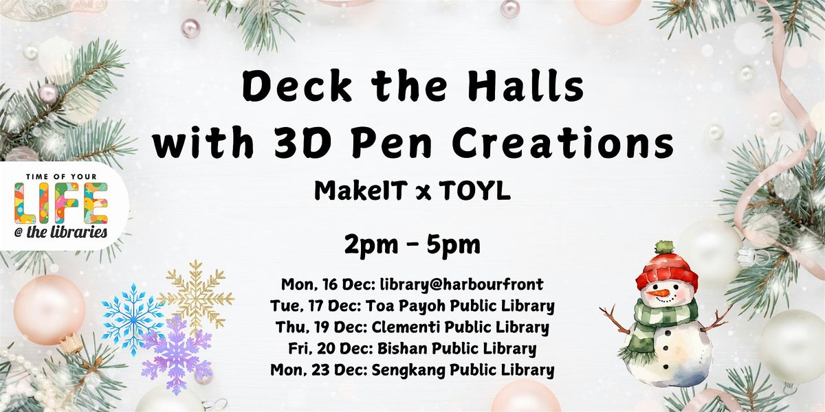 Deck the Halls with 3D Pen Creations