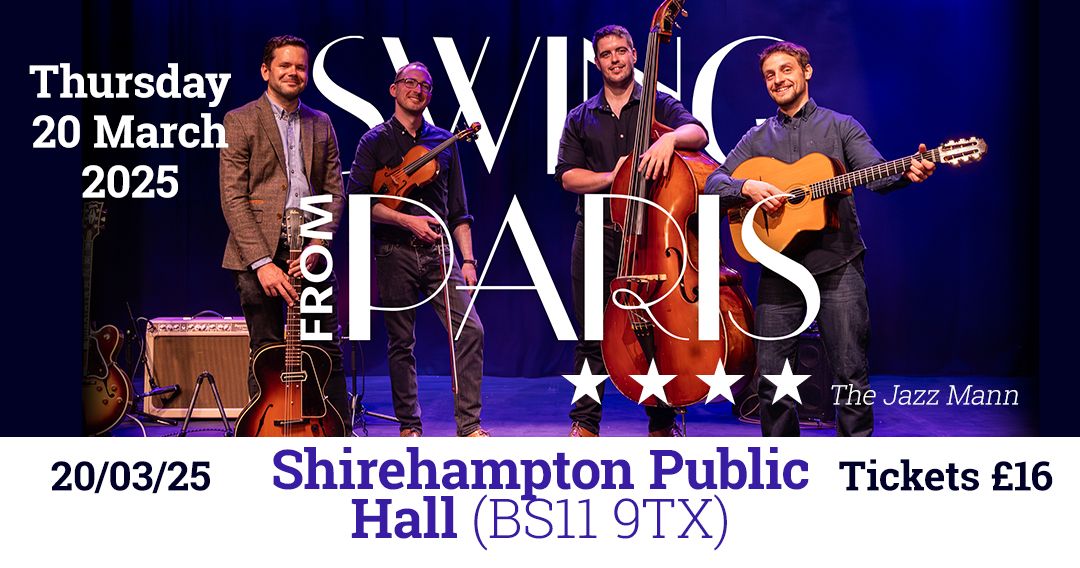 Swing from Paris at Shirehampton Public Hall, Bristol | 20 Mar