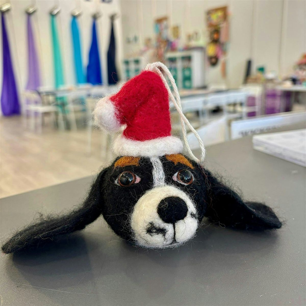 Needle-Felted Dog Ornaments craft workshop in Montgomery County, Md.