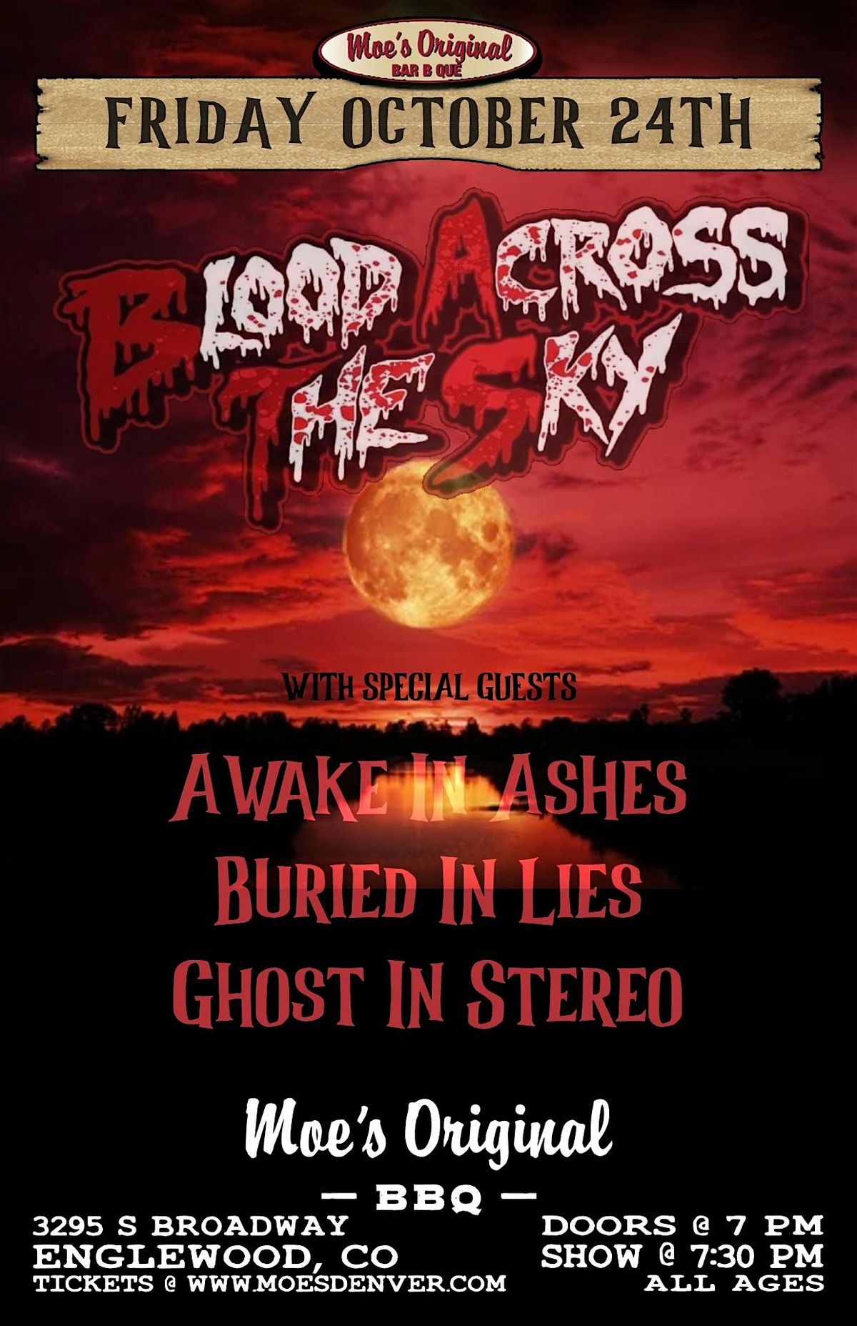 Blood Across The Sky w\/ Awake In Ashes + Buried In Lies + Ghost In Stereo