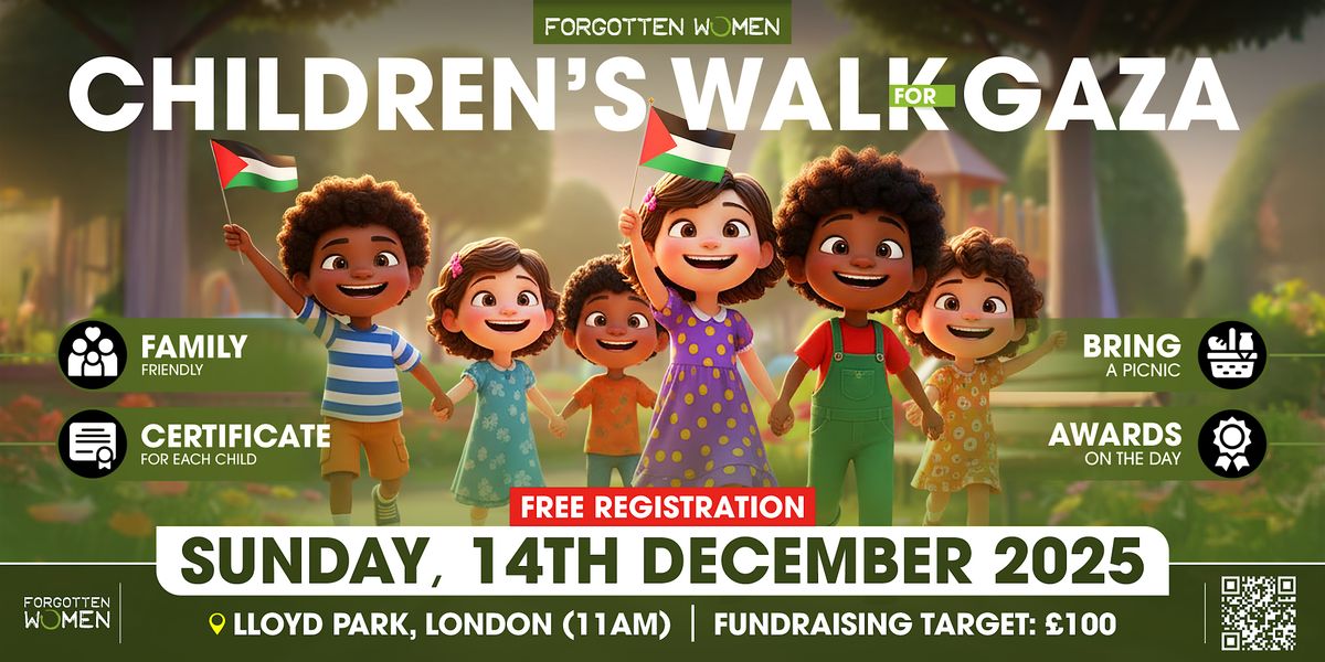 Children\u2019s Walk for Gaza with Picnic in Lloyd Park London