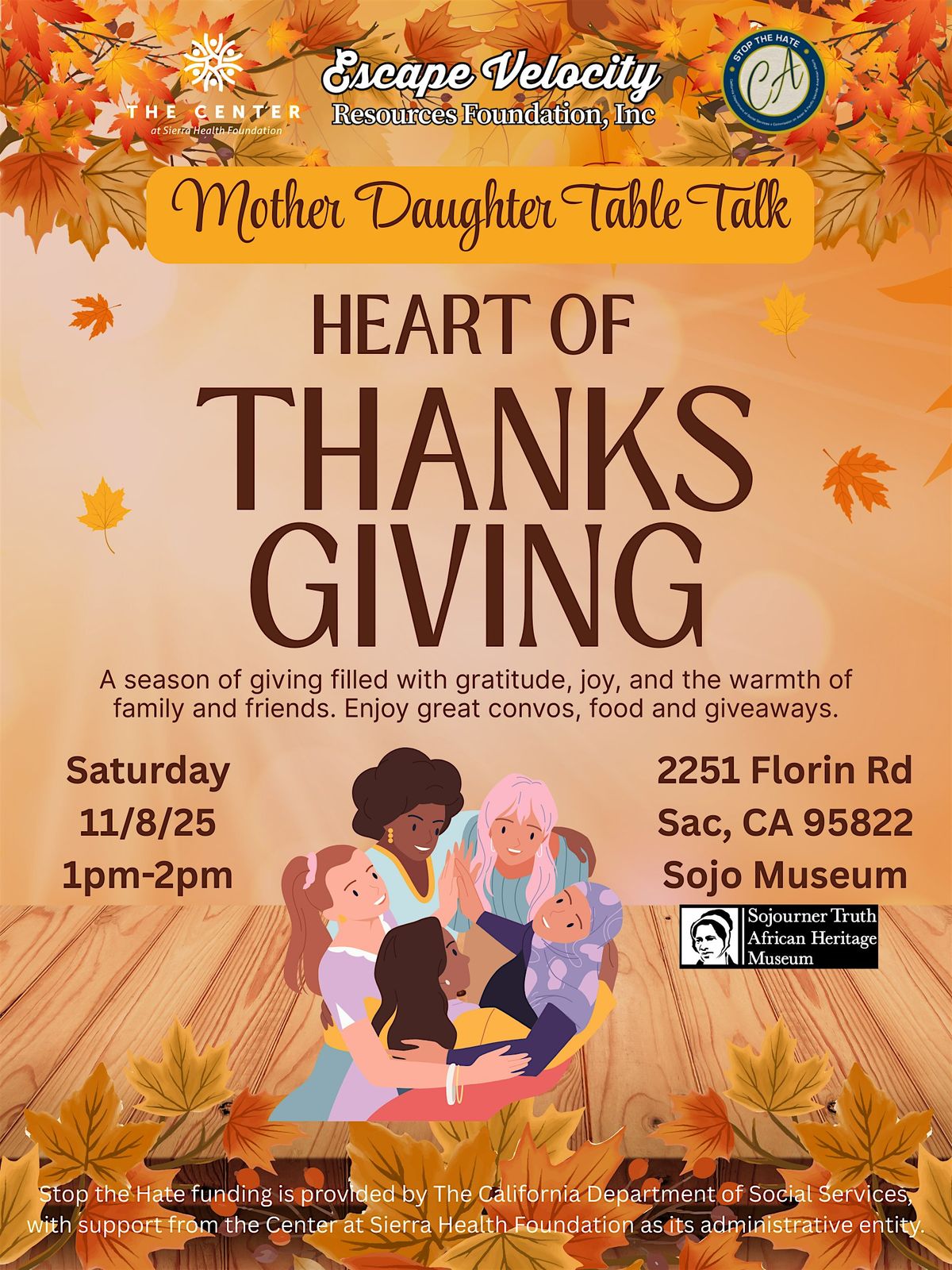 Heart of Thanksgiving -  Mother Daughter Table Talk