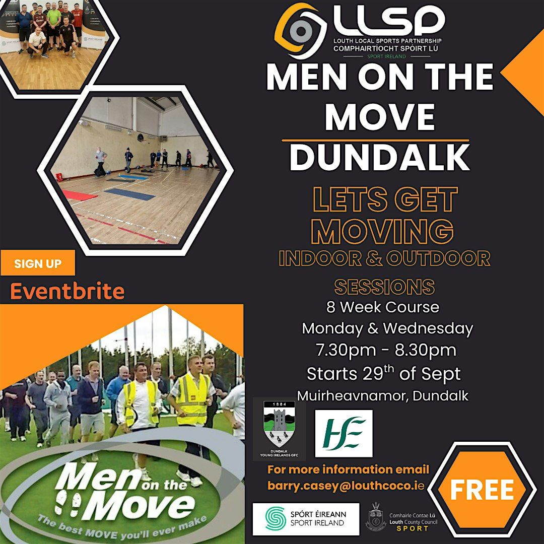 Men on the Move - Dundalk - Monday from 29th Sept 2025 7.30pm FREE