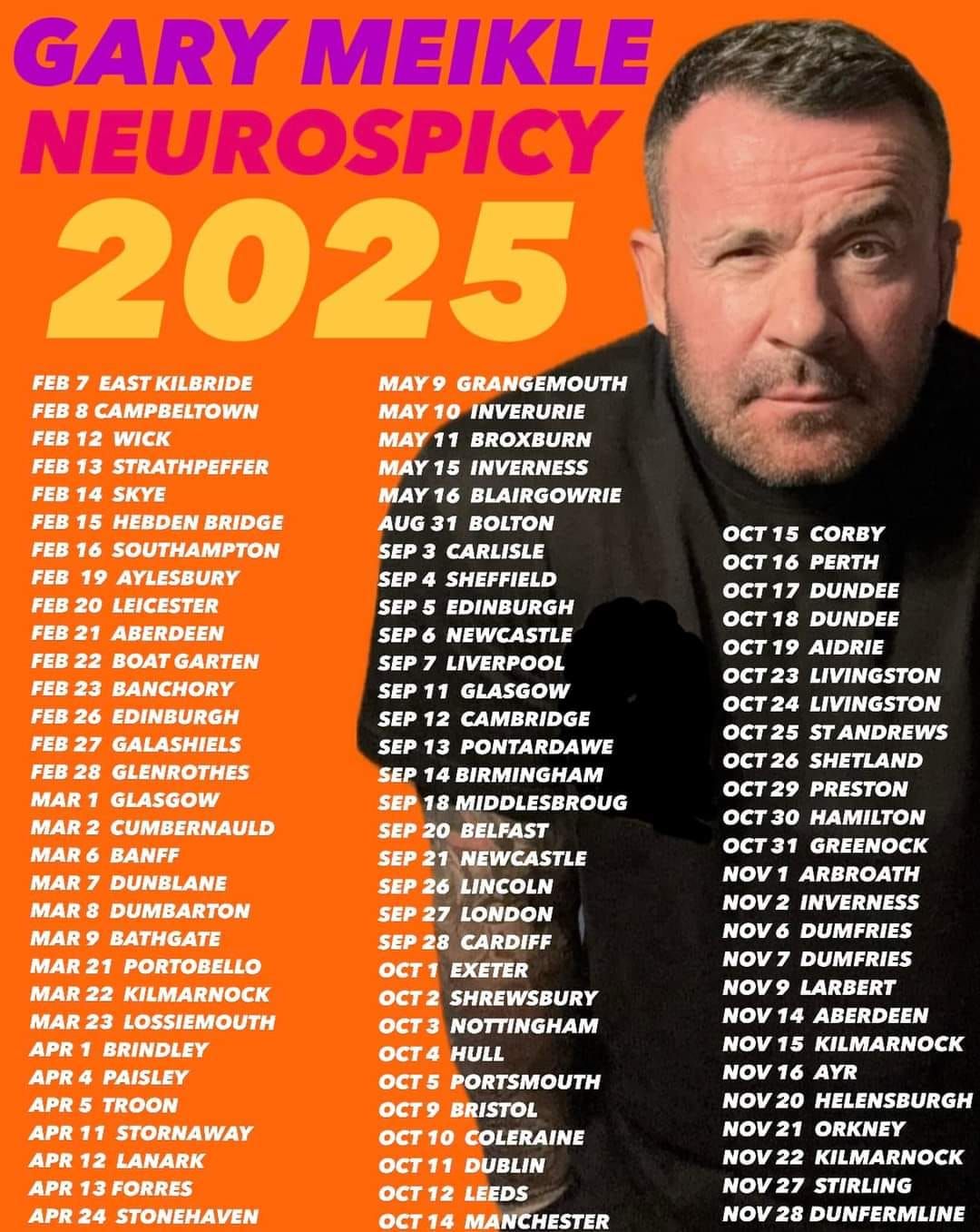 Gary Meikle Neurospicy Tour 