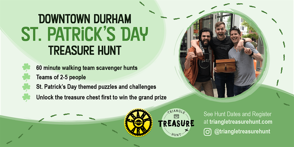 Durham St. Patrick's Day Treasure Hunt - Walking Team Scavenger Hunt!