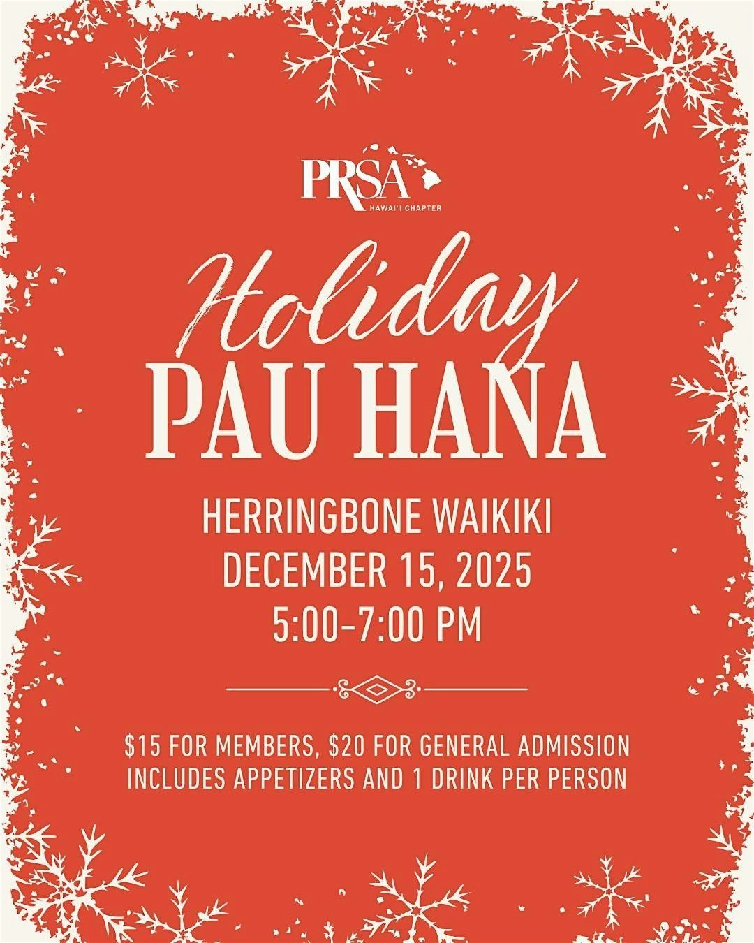 PRSA Hawaii Holiday Pau Hana 2025