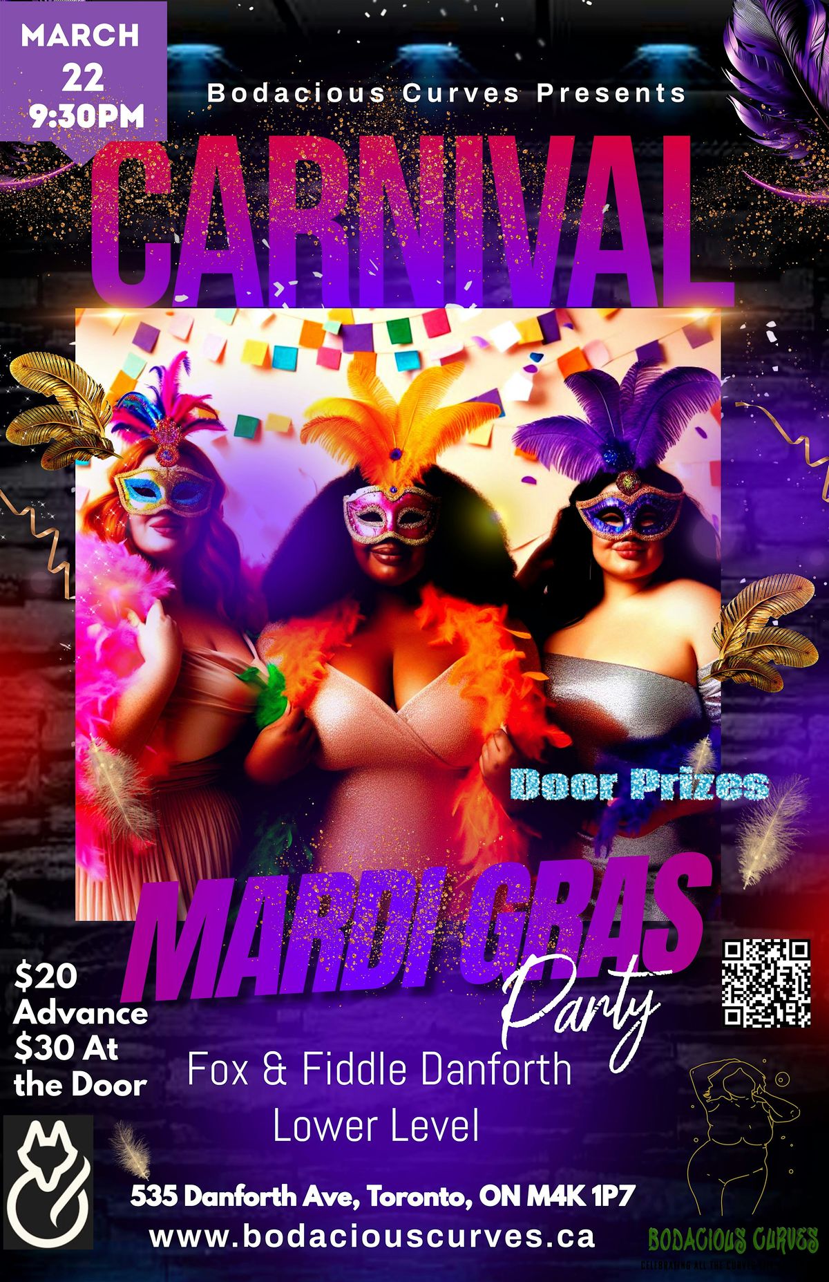 Bodacious Curves - Carnival Mardi Gras Party