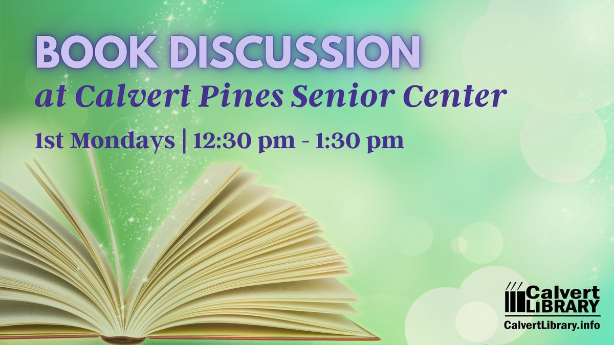 Book Discussion (Calvert Pines Senior Center) Rebecca by Daphne Du Maurier