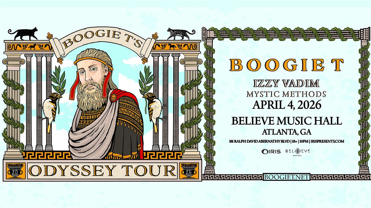 Iris Presents: Boogie T @ Believe Music Hall | Sat, Apr 4th!