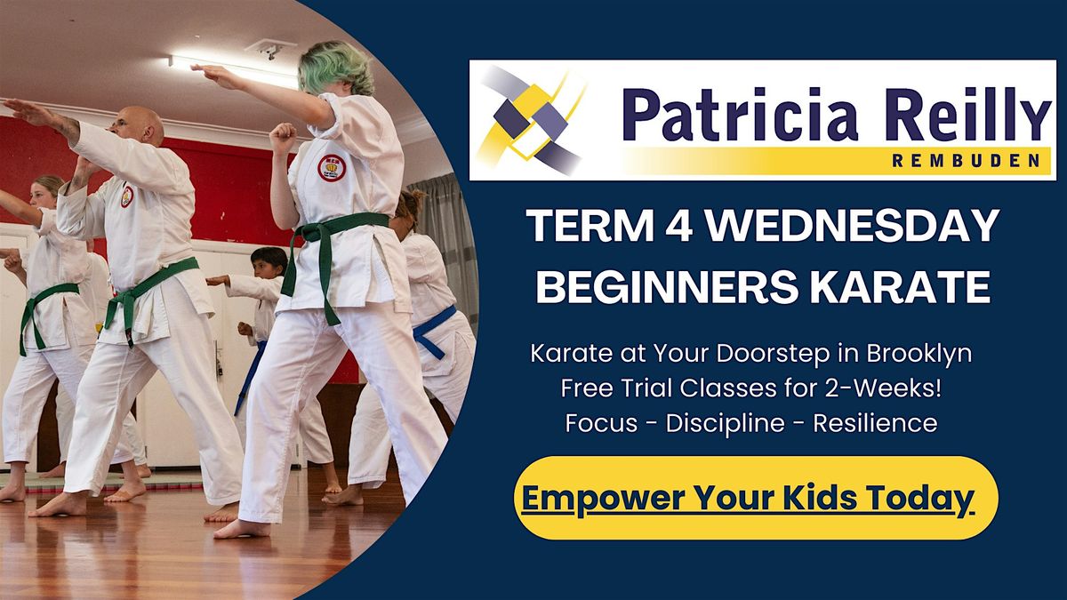 Wednesday Beginners Karate FREE Trial Class