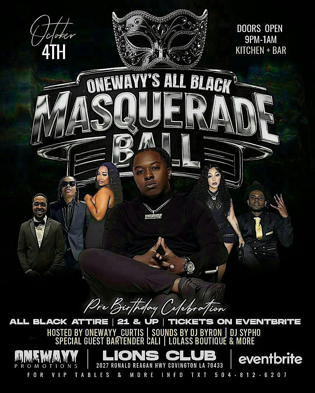OneWayy\u2019s ALL BLACK MASQUERADE BALL