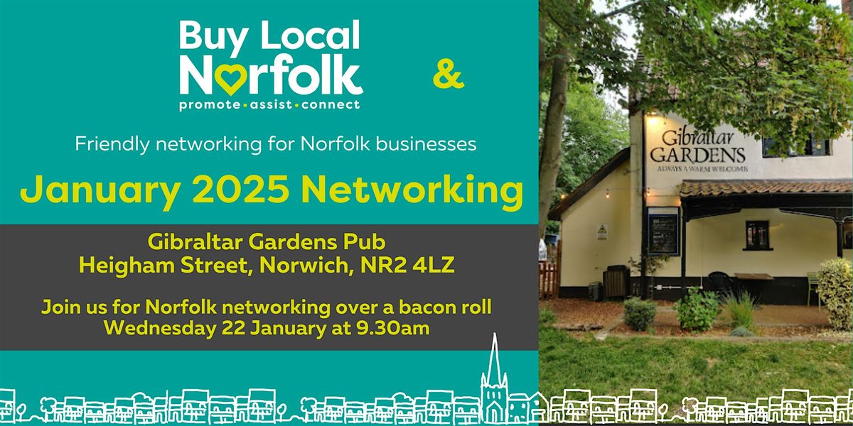 Buy Local Norfolk January 2025 - Norfolk Networking & Bacon Rolls