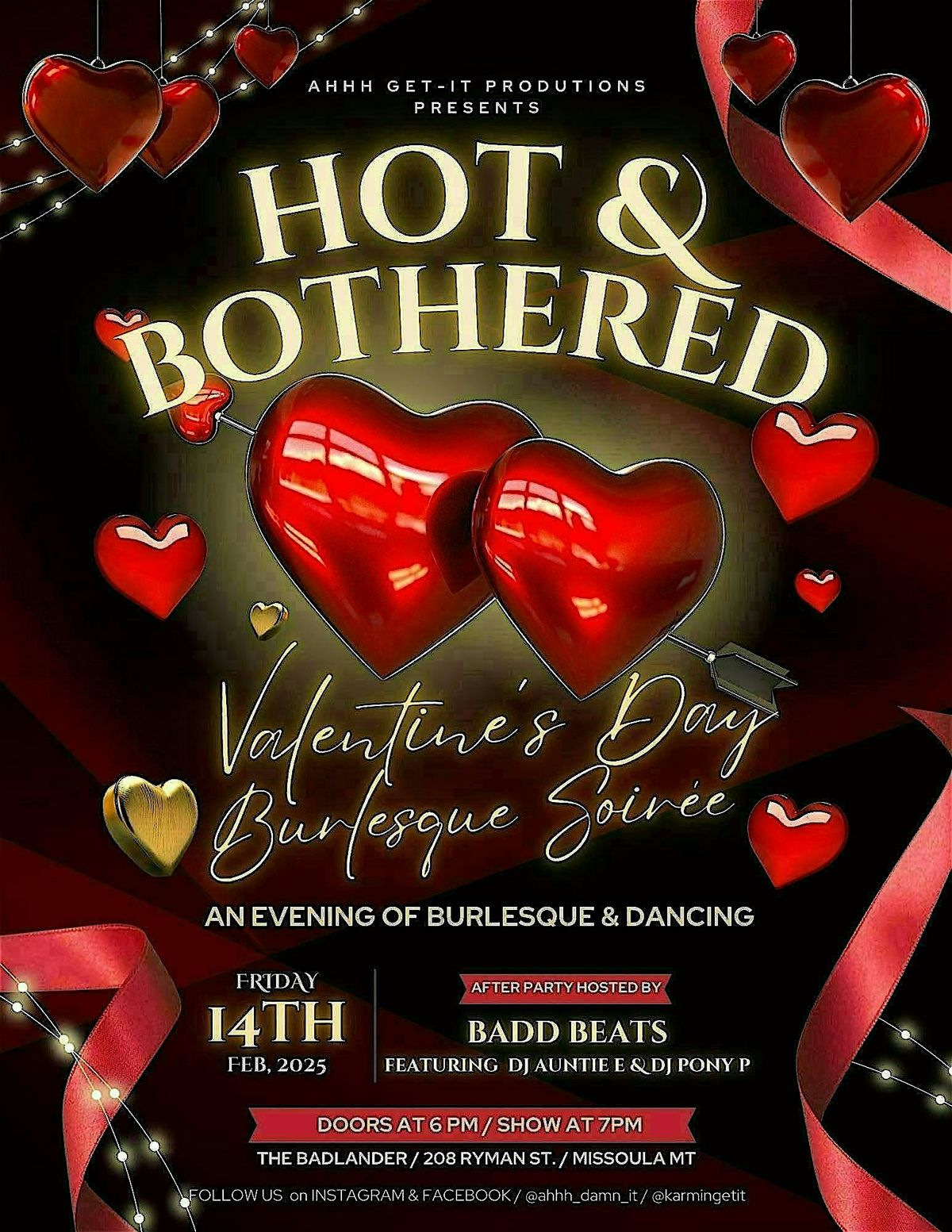 HOT & BOTHERED Valentines Day Burlesque Soir\u00e9e