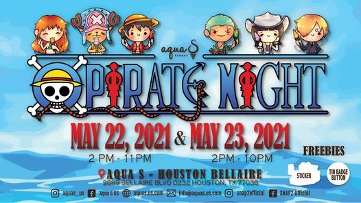Aqua S Houston Bellaire Pirate Night Aqua S Bellaire 22 May To 23 May