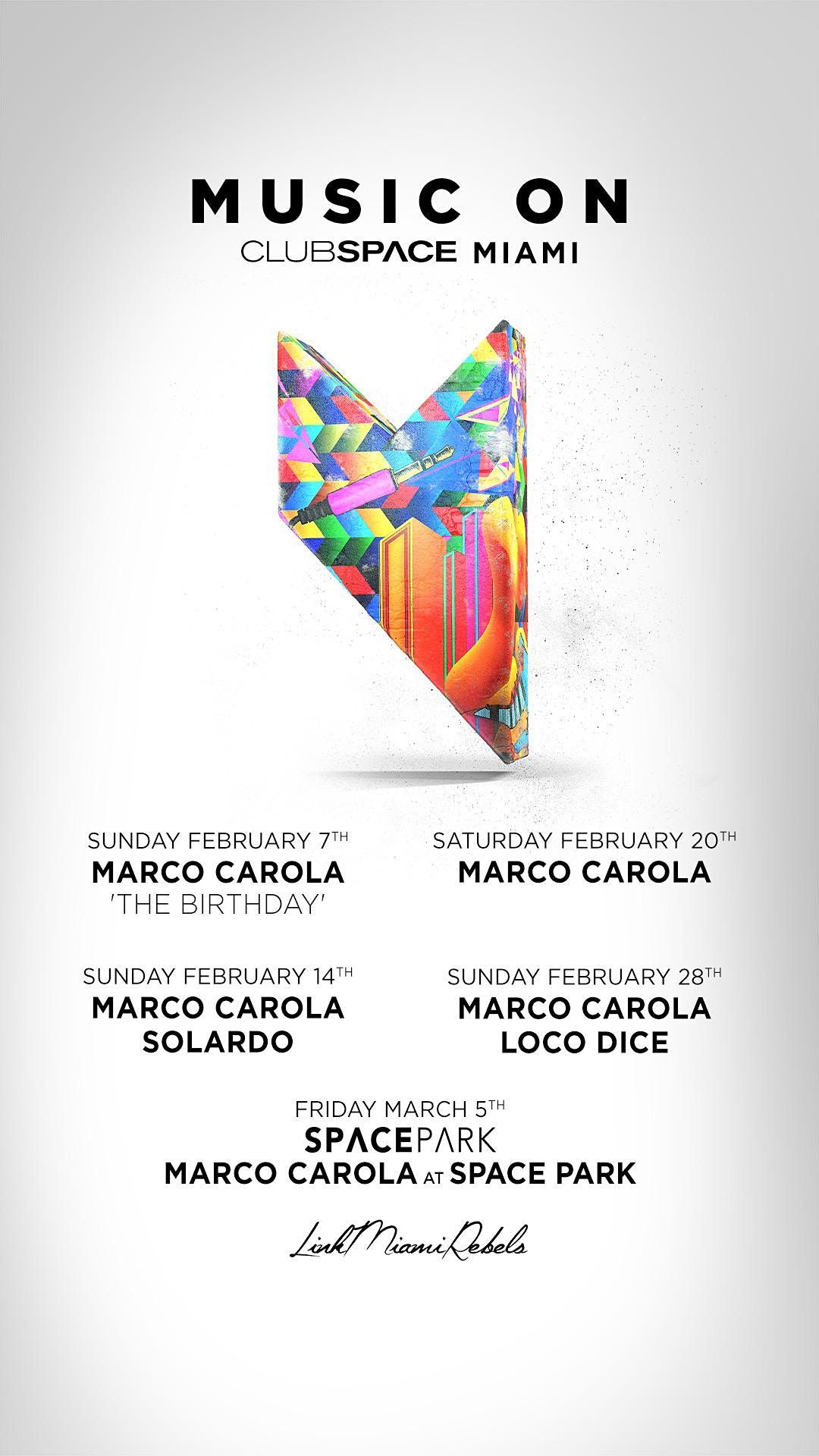 Marco Carola & Loco Dice @ Club Space Miami