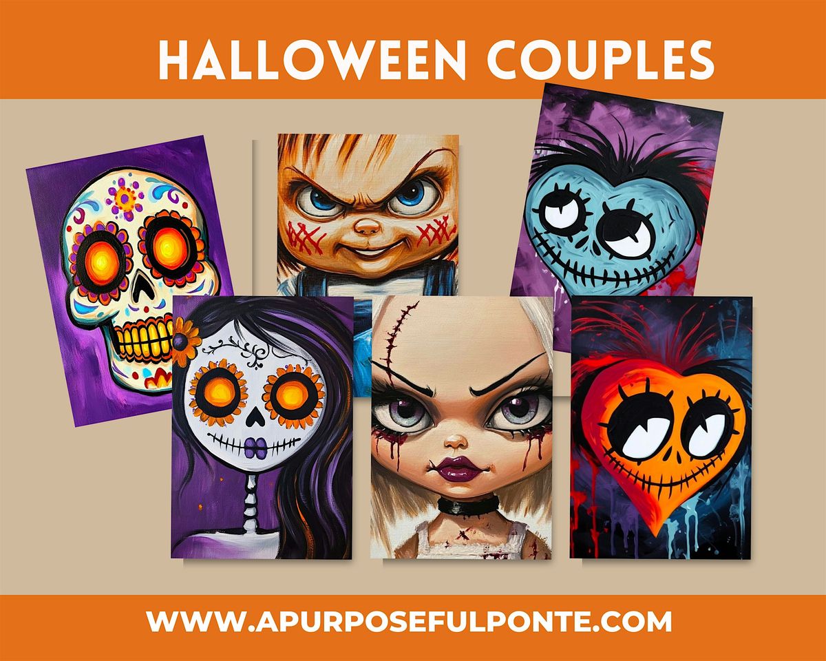 Creepin\u2019 It Real: Halloween Paint & Sip Night