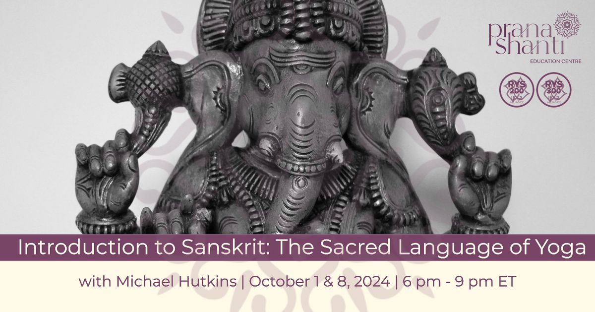 Introduction to Sanskrit with Michael Hutkins