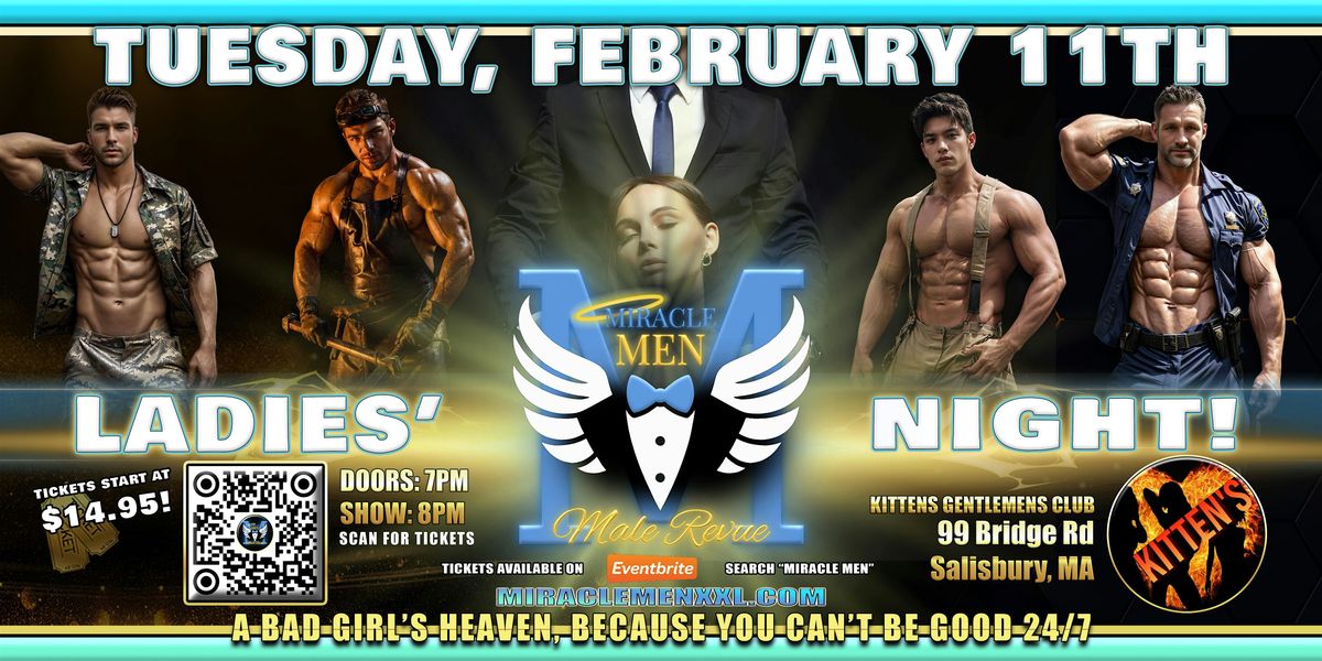 Salisbury, MA - Ladies Night Live! Miracle Men Grace the Kittens G's Club