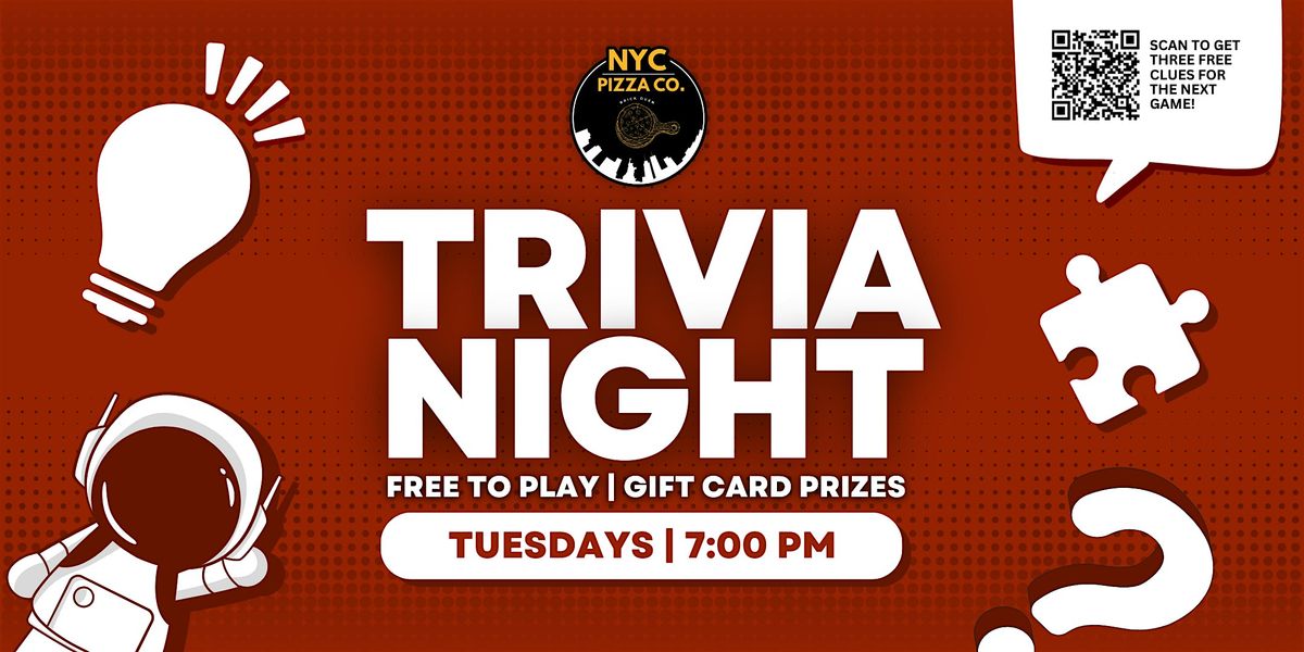 Trivia Night at NYC Pizza Company Duluth