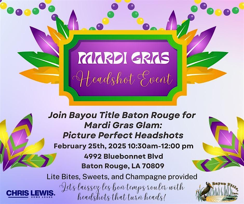 Mardi Gras Glam- Picture Perfect Headshot Event