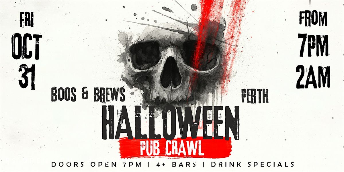 Boos & Brews Halloween Pub Crawl Perth 2025