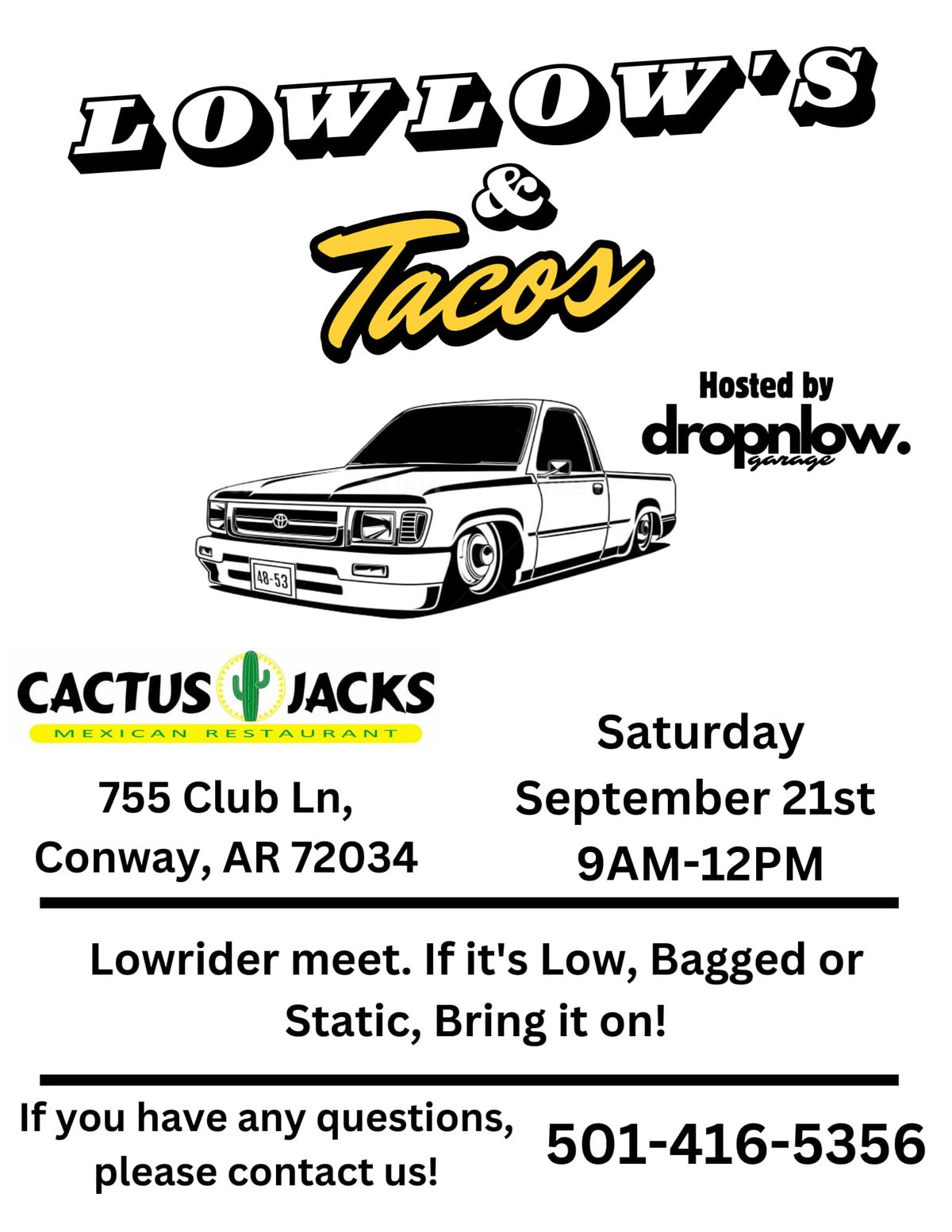 LowLow's & Taco's 2 Part Event 