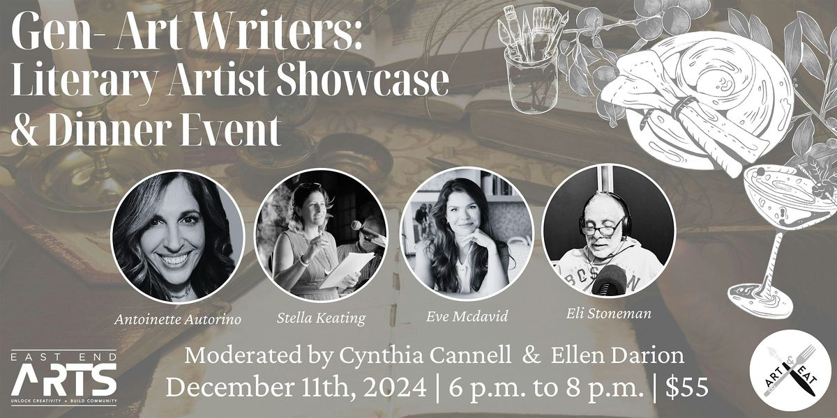 Gen-Art Writers: Literary Artist Showcase & Dinner Event