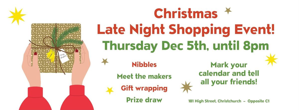 Christmas Late Night Shopping Event