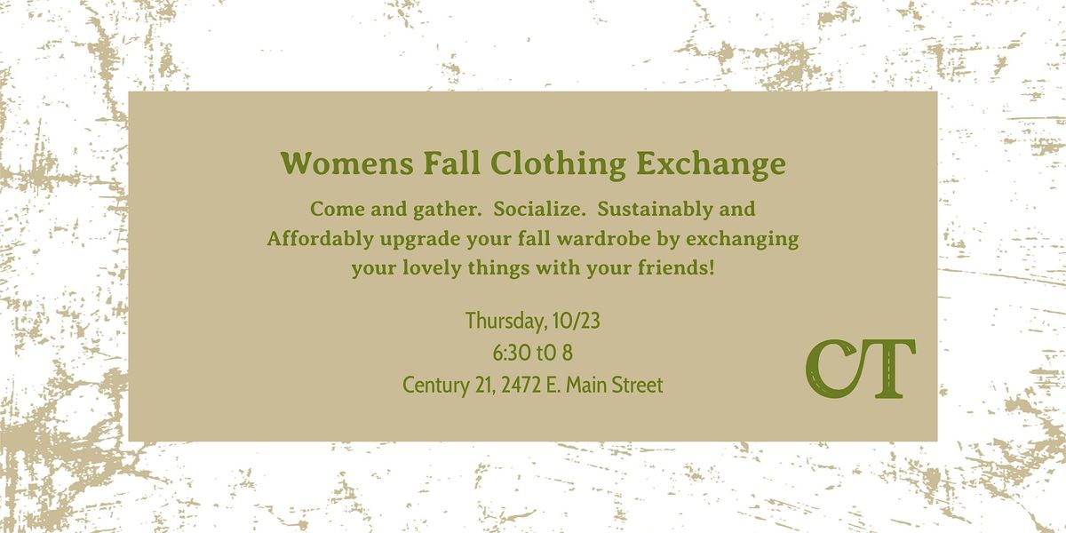Womens Fall Clothing Exchange