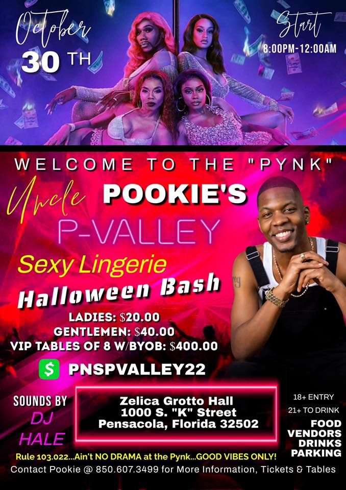 Uncle Pookie’s “P-Valley” Halloween Bash ?, Zelica Grotto, Pensacola ...